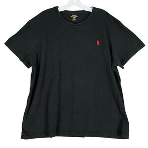 Polo Ralph Lauren Shirt Mens XL Black Regular Fit Preppy School Ivy Coastal